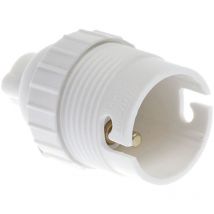 Eur'ohm - Douille B22 bague - Blanche simple