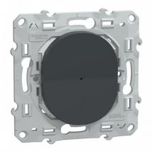 Schneider Electric - Wiser Ovalis - bouton poussoir - 10A - zigbee - Anthracite - S340530W