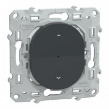 Schneider Electric - Wiser Ovalis - interrupteur volet-roulant - 4A - zigbee - Anthracite - S340567W