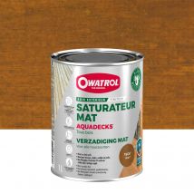 Saturateur bois à l'eau Owatrol AQUADECKS Teck (ow35) 1 litre