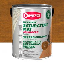 Saturateur bois à l'eau Owatrol AQUADECKS Teck (ow35) 5 litres