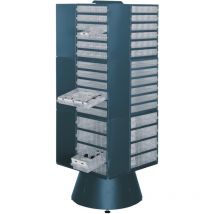 Raaco - Tour rotatif b.880 x t.880 x h.1600 mm f.12schubl. De Magazine Tole d'acier DKL.-bleu
