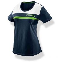 Festool - T-shirt femmes tendance bleu marine/blanc/vert FASH-LAD-FT1-S - FESTOOL - 577306