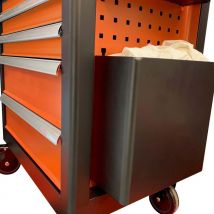 Fischer Darex - Bac de rangement poubelle pour servante d'atelier