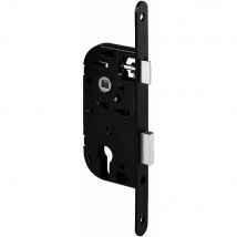 Abus - Serrure à Encastrer NF Cyl. Euro Axe 50mm Noir