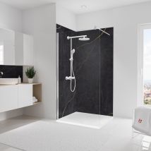 Schulte Panneau mural Marbre anthracite or