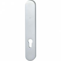 Hoppe - Plaque longue Clé i extérieure Aspect inox