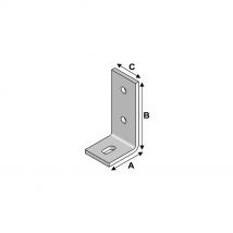 Alsafix - 40 equerres beton (L x H x l x ep) 75 x 75 x 60 x 6