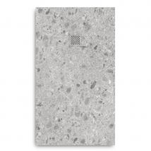 Cosyneo - Receveur de douche en résine extra plat à poser 100x160cm - terrazo gris clair redovan - ORIGINE