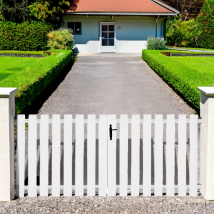 Gefradis - Portail battant PVC blanc H120 x L350 BALE