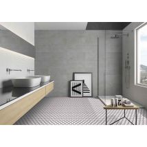 Tile - CARRELAGE MAYOLICA DECOR CIRCLES 20x20 CM - Lot de 3m²