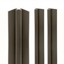 Schulte Pack de 2 profilés de finition + 1 Schulte Profilé d'angle pour Panneau mural de douche