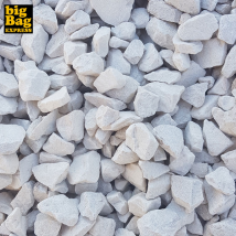 Big Bag Express - Big Bag de 800KG ≃ 10M² Gravillon Calcaire SUPER Blanc Ø 6/14 mm - Livraison STANDARD