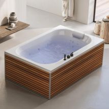 Kinedo - Baignoire balnéo d'exception BOSSANOVA 185x120 sur châssis métal