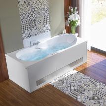 Kinedo - Baignoire balnéo ROMANZA 170x75 sur châssis métal
