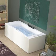 Kinedo - Baignoire balnéo CONCERTO 170x75 sur châssis métal