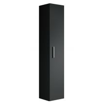 Badplaats - Armoire de rangement de Pluto Hauteur 150cm Noir - Meuble de rangement haut placard armoire colonne
