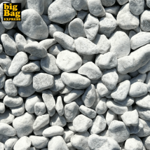 Big Bag Express - PACK 700kg Galet de Marbre Blanc de Carrare Ø 25/40 mm (28 Sacs x 25kg) - Livraison STANDARD