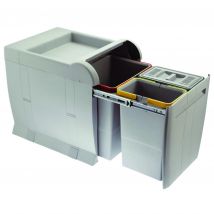 Moderna - Poubelle tri sélectrif 3 cuves de 8L + 8L + 18L
