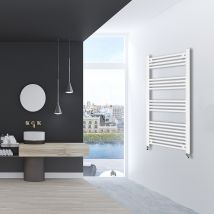 Aica Sanitaire - AICA Radiateur Sèche-Serviettes Blanc H100 x L50 cm