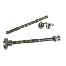 Kintech - Kit de fixation simple traversant pour poignée de tirage - Finition : Inox - FORLOCK