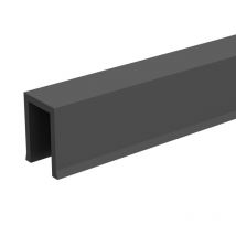 Slid'up By Mantion - Profil de guidage en U en PVC pour porte entre-cloison 25 mm - 12 x 17 mm - 1