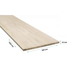 Handystairs - Panneau de menuiserie HandyStairs - panneau de meuble en chêne massif - qualité A/B - 42 mm - 800 x 1000 mm