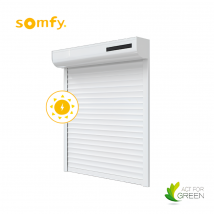 Starvolets - Volet Roulant Solaire SOMFY Aluminium Blanc 170x120 cm