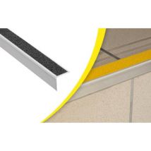 Wattelez - Nez de marche extérieur alu large 60x46mm Photolum Waccess WATTELEZ antidérapant noir 50x3000mm - 810339N