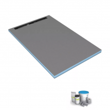 Wedi - Receveur de douche à carreler 120 x 80 cm WEDI Fundo Riolito Neo + colle à carrelage