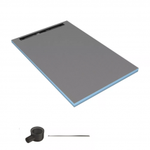 Wedi - Receveur de douche à carreler 140 x 90 cm WEDI Fundo Riolito Neo avec écoulement horizontal + barrette de finition 70 cm