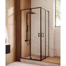 Badplaats - Cabine De Douche Andreas - 90 X 90 X 190 Cm - Noir - 6 Mm