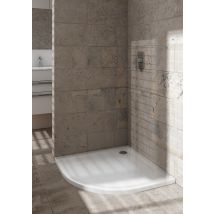 Otitec - Receveur De Douche En Acrylique Blanc - Semi Circulaire R55 - Zaher - 90 X 90