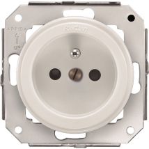 Fontini - GARBY COLONIAL - Prise avec terre Blanche 16A-250V Réf. 31208053