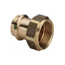 Viega - Raccord Droit Bronze À Sertir Femelle - Écrou Prisonnier 12x17 - 15