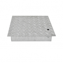 Maderterraneo - Couvercle Plat En Acier Galvanisé 45x45 Cm