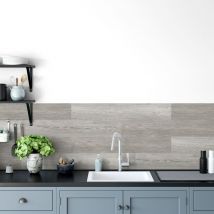 Carreau de revêtement mural 15 pcs 15x90cm Chêne gris clair Grosfillex