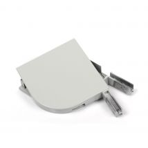 Avosdim - Paire De Joues De Coffre Pour Volet Quart De Rond 150mm - Gris
