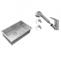Auralum - AURALUM Évier Cuisine 1Bac 70*44*19CM
