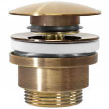 Bonde De Lavabo Rea Clic-clac Gold