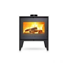 Poele A Bois En Acier Invicta Euros - Puissance Optimale: 8 Kw - Max: 10 Kw - Bûches 52 Cm, Raccordable, Ecodesign
