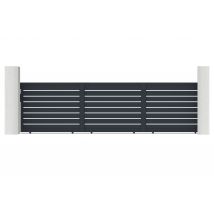 Casanoov - Portail Coulissant 6m Vogel H.160cm Aluminium Gris