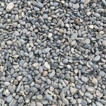 King Materiaux - Sac De +/- 800 Kg = 10m² Gravier Gris Roulé Lavé Durance 6/16