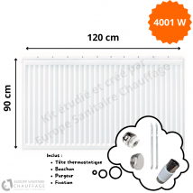 Radiateur Acier H.90 X L.120 Cm Stelrad 4001w T33