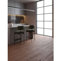 Carrelage Sol / Mur Effet Bois Naturel Diamond Chestnut L.20 X L.120 Cm Mat Limcaro