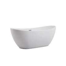 Balneo Baignoire Autoportante 170x72cm, Accessoires Inox, Acrylique Thermoformé 3.5mm, Avec Pieds Réglables, Parma