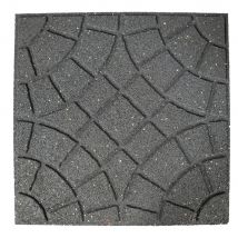 Ribimex - Dalle De Terrasse, Balcon, Extérieurs Grise 45x45 Cm En Caoutchouc