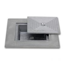 Couvercle D'inspection À Double Fond En Aluminium Coulé - Line Eco - 30 X 30 Cm