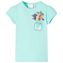Vetonek - Camiseta Infantil Verde Menta Claro 128