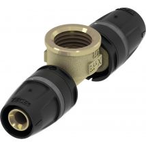 Tece - Té femelle TECElogo-Push laiton - Dimensions: 25x Rp 3/4 x 25